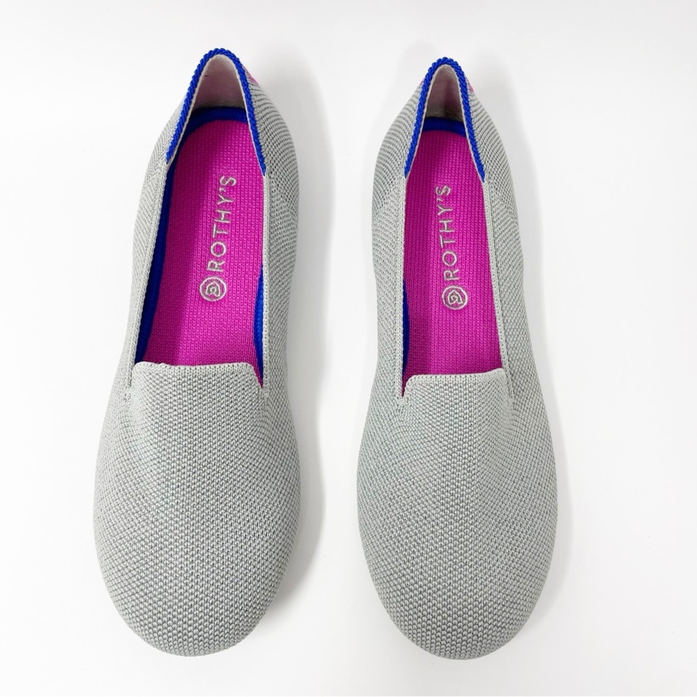 Rothy's Kids Dress Shoes in Gray and Blue